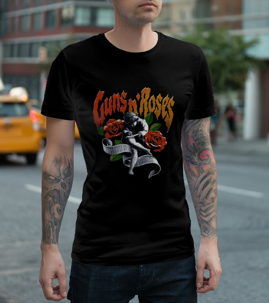Guns N Roses World Tour 2026 Exclusive Dates T-Shirt
