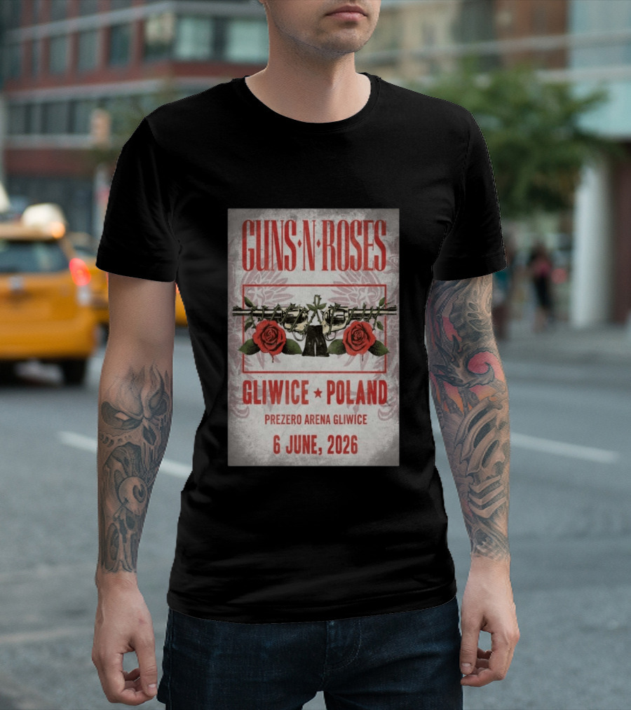 Guns N' Roses Gliwice Poland 6 June 2026 PreZero Arena T-Shirt