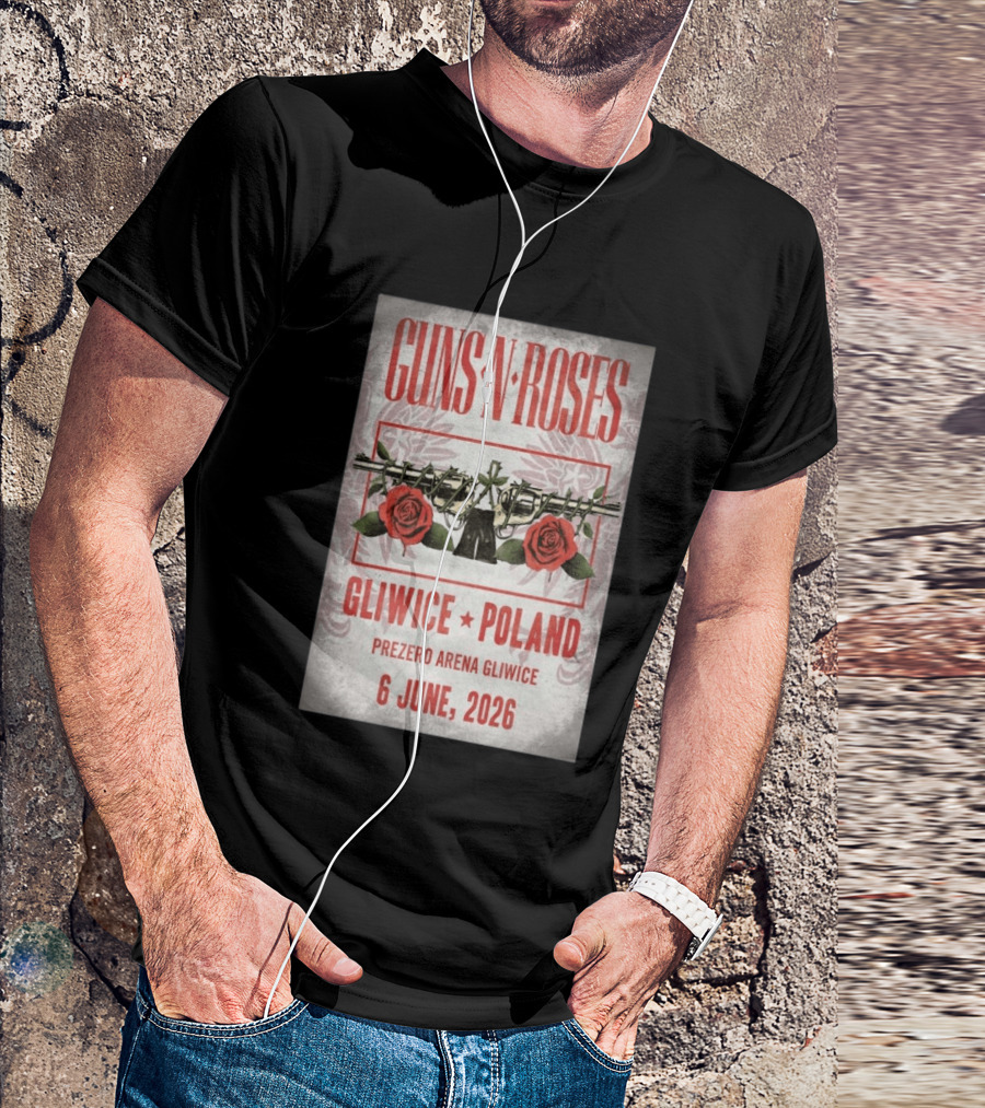 Guns N' Roses Gliwice Poland 6 June 2026 PreZero Arena T-Shirt