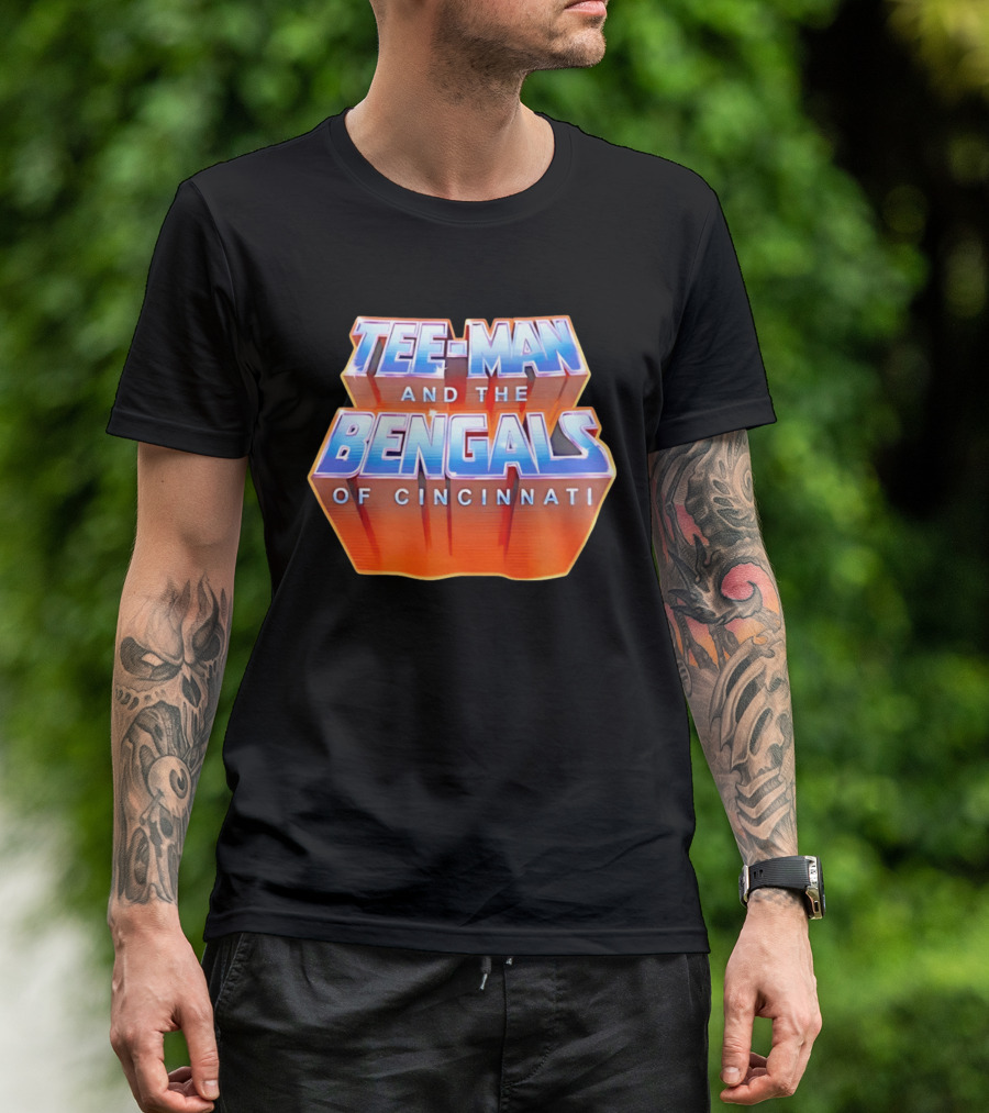 Tee Man And The Bengals Of Cincinnati T-Shirt