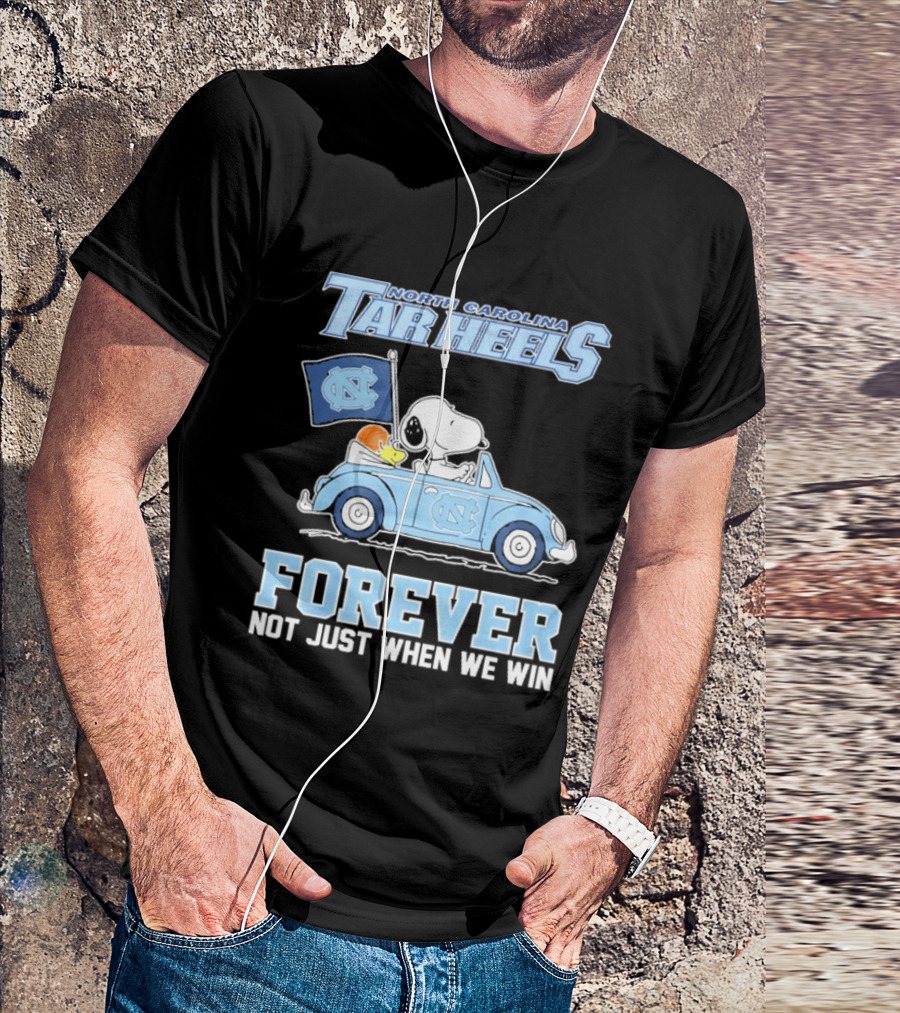 North Carolina Tar Heels Peanuts Forever Not Just When We Win T-Shirt