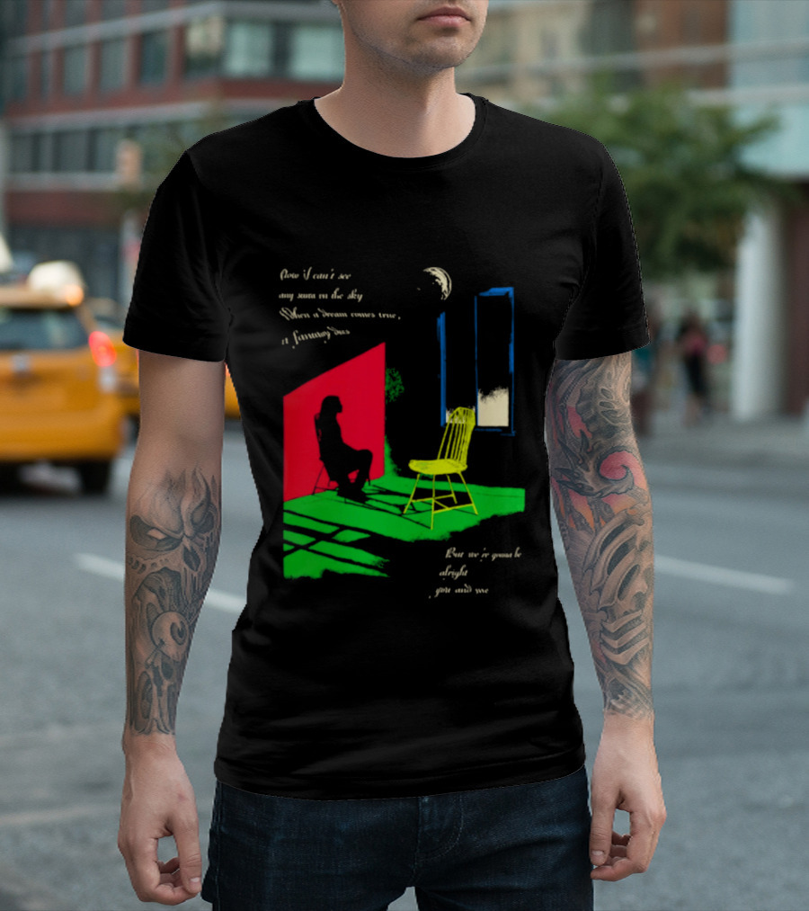 Phoebe Bridgers Chair Tour Shadow Scene With Moon And Writing T-Shirt