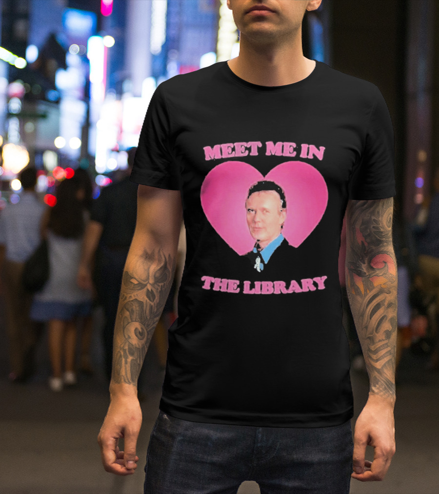 Meet Me In The Library Pink Heart Anthony Head Rupert Giles 2026 T-Shirt