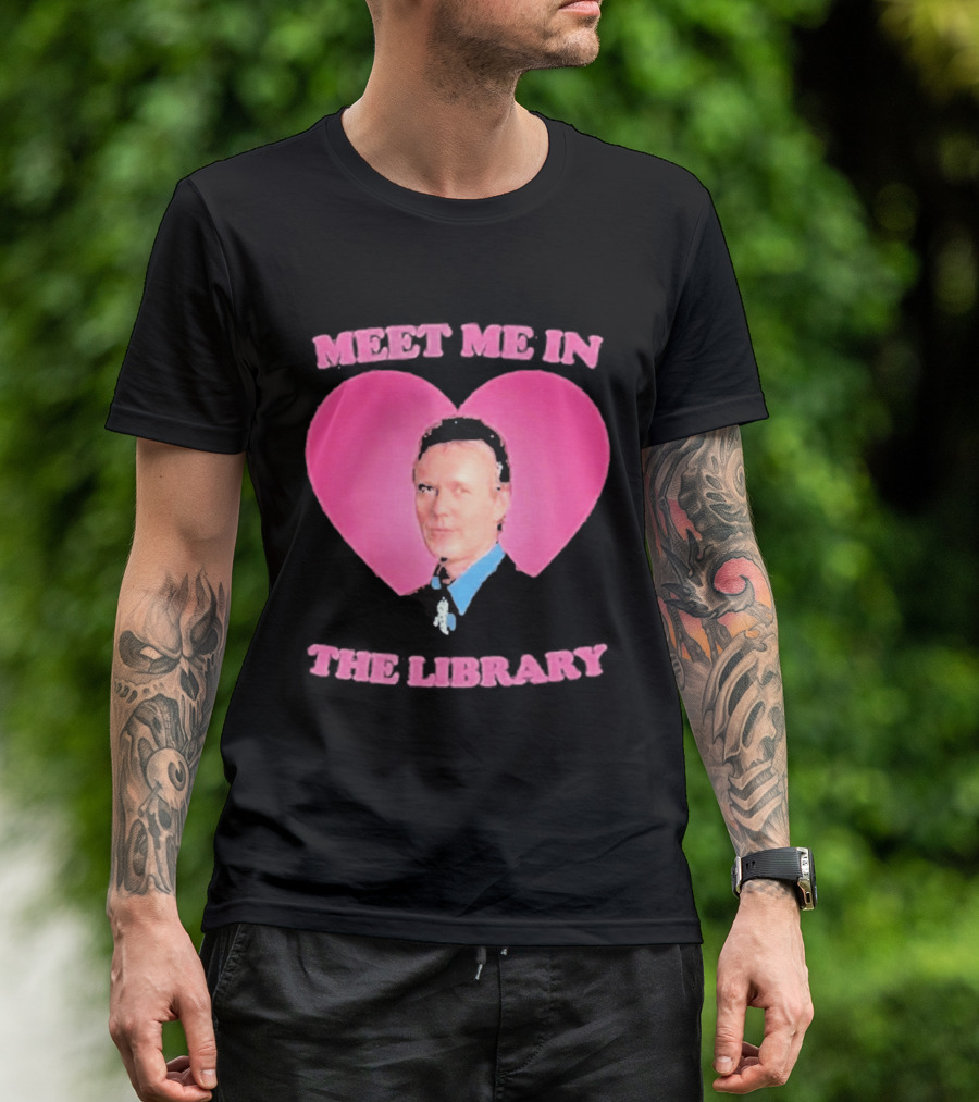 Meet Me In The Library Pink Heart Anthony Head Rupert Giles 2026 T-Shirt