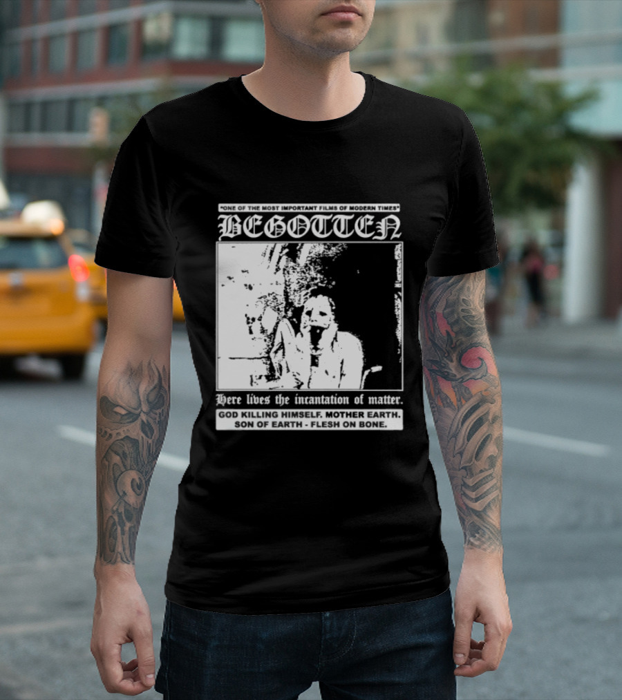 Begotten Most Important Films Modern Times Bootleg Surreal Cult Classic Horror Movie T-Shirt
