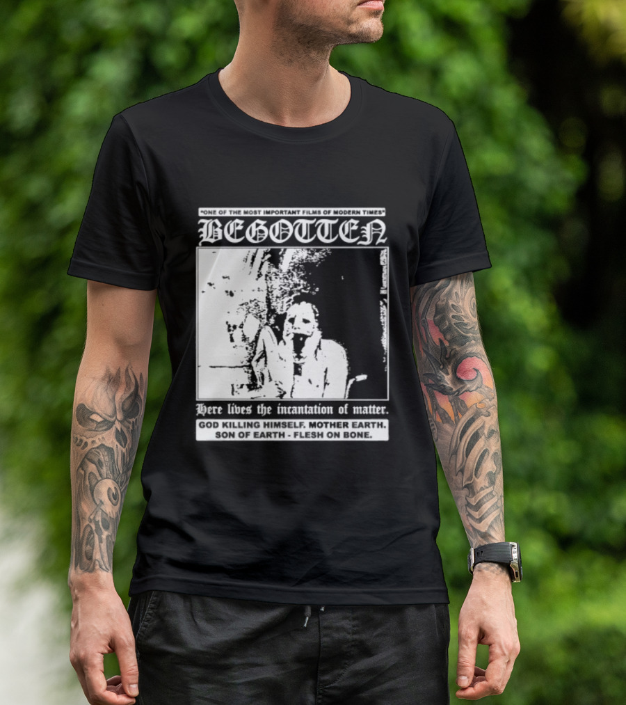 Begotten Most Important Films Modern Times Bootleg Surreal Cult Classic Horror Movie T-Shirt