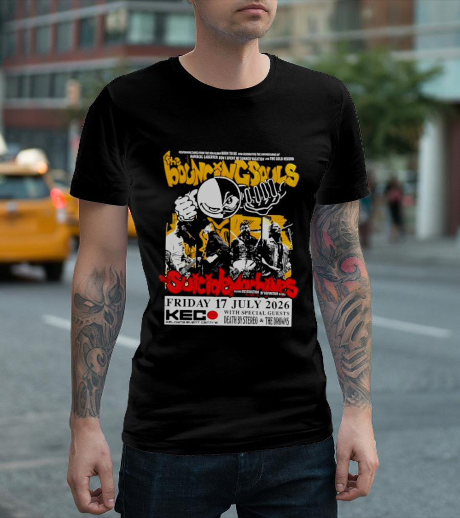 Bouncing Souls The Suicide Machines Live At Kelowna Event Centre July 2026 T-Shirt