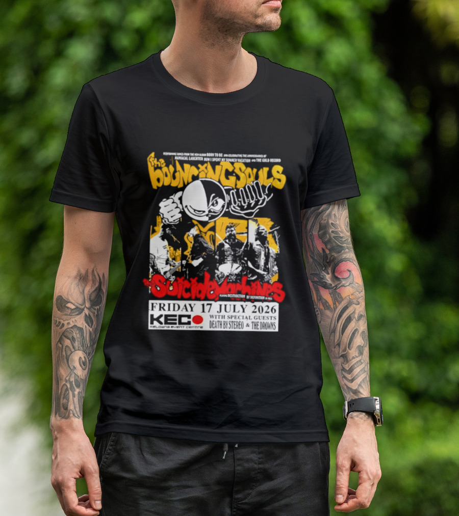 Bouncing Souls The Suicide Machines Live At Kelowna Event Centre July 2026 T-Shirt