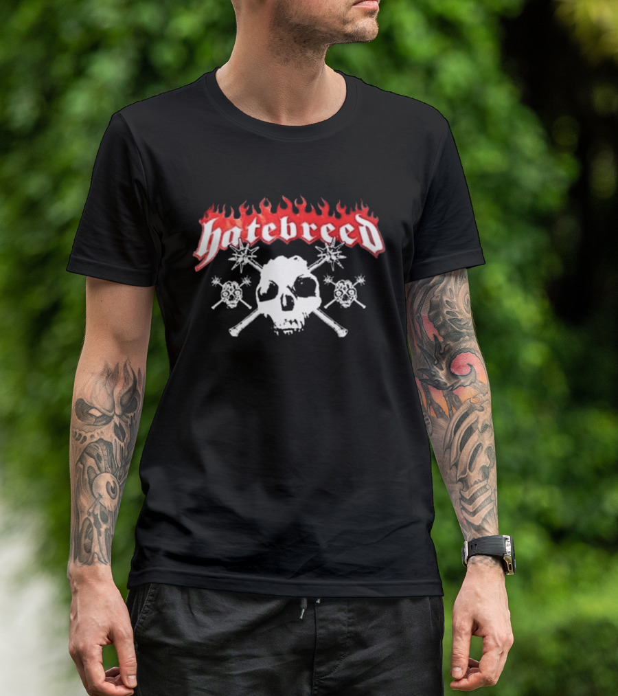 Hatebreed The Summer Slaughter Tour Part 1 2026 Skull And Crossbones Logo With Dates T-Shirt