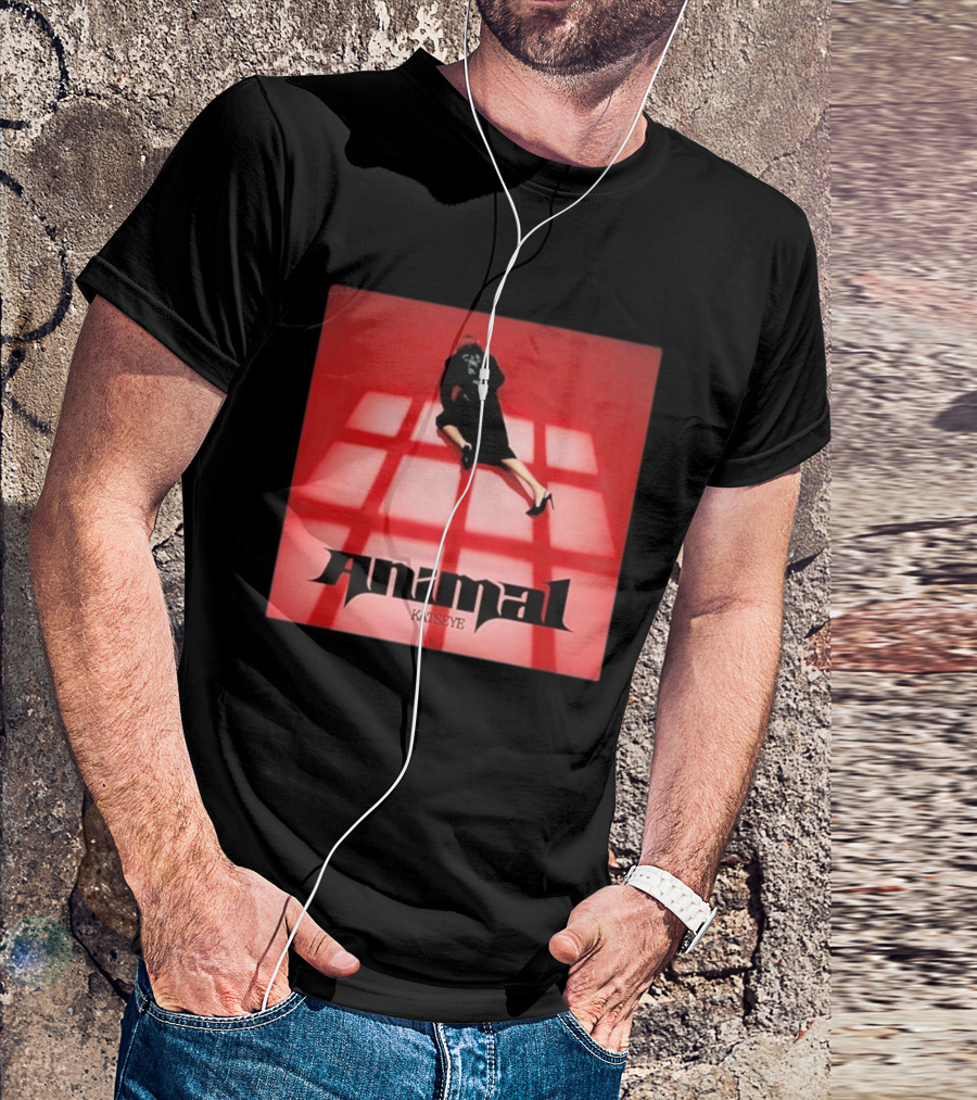Katseye Animal Red Grid Aesthetic T-Shirt