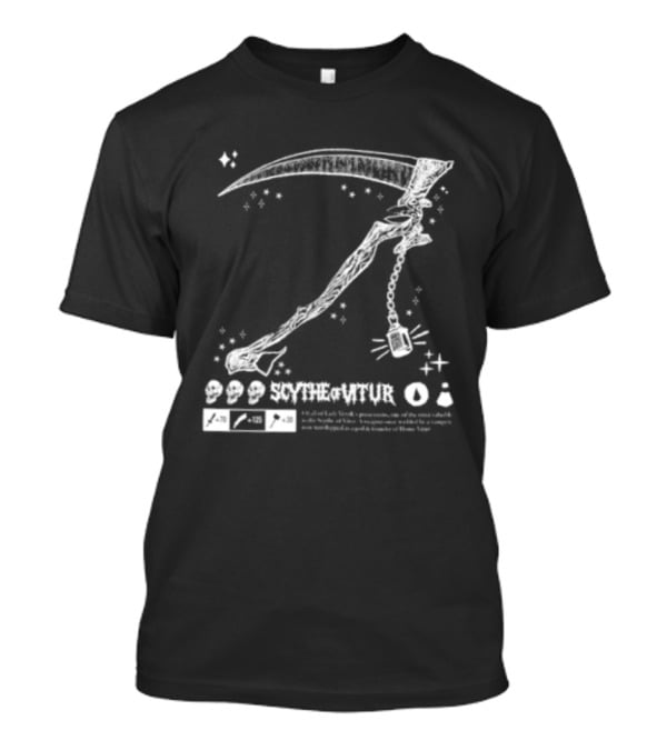 Scythe Of Vitur Lady Verzik House Vitur Weapon RuneScape Old School T-Shirt