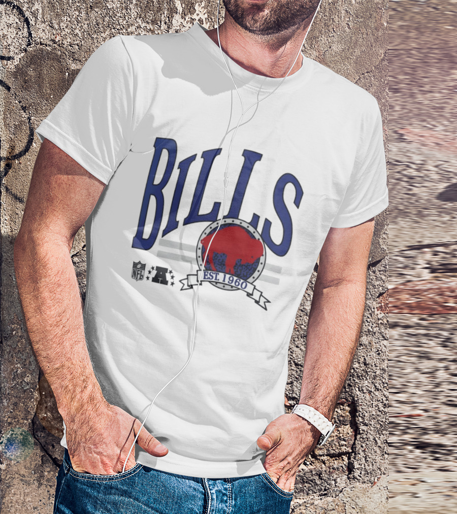 Buffalo Bills Est 1960 Blue Red Buffalo T-Shirt