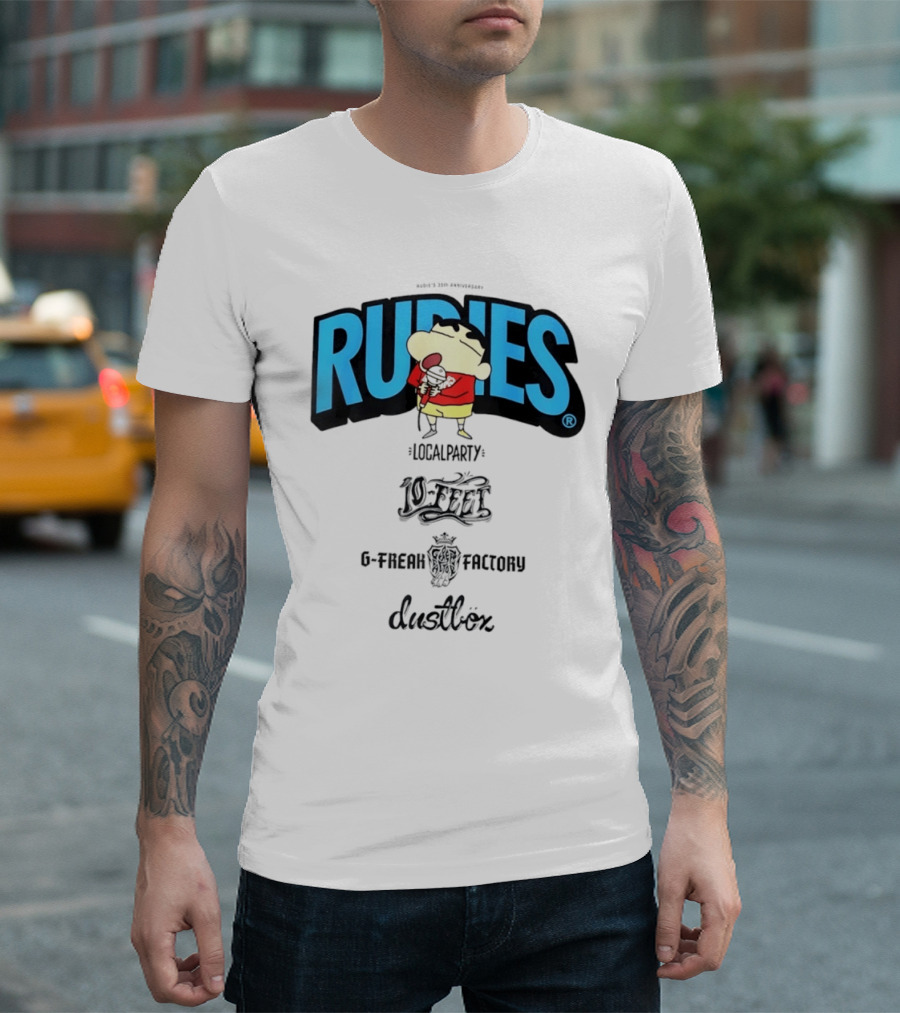 Rudies Crayon Shinchan Local Party B Freak Factory Duettrax Collaboration T-Shirt