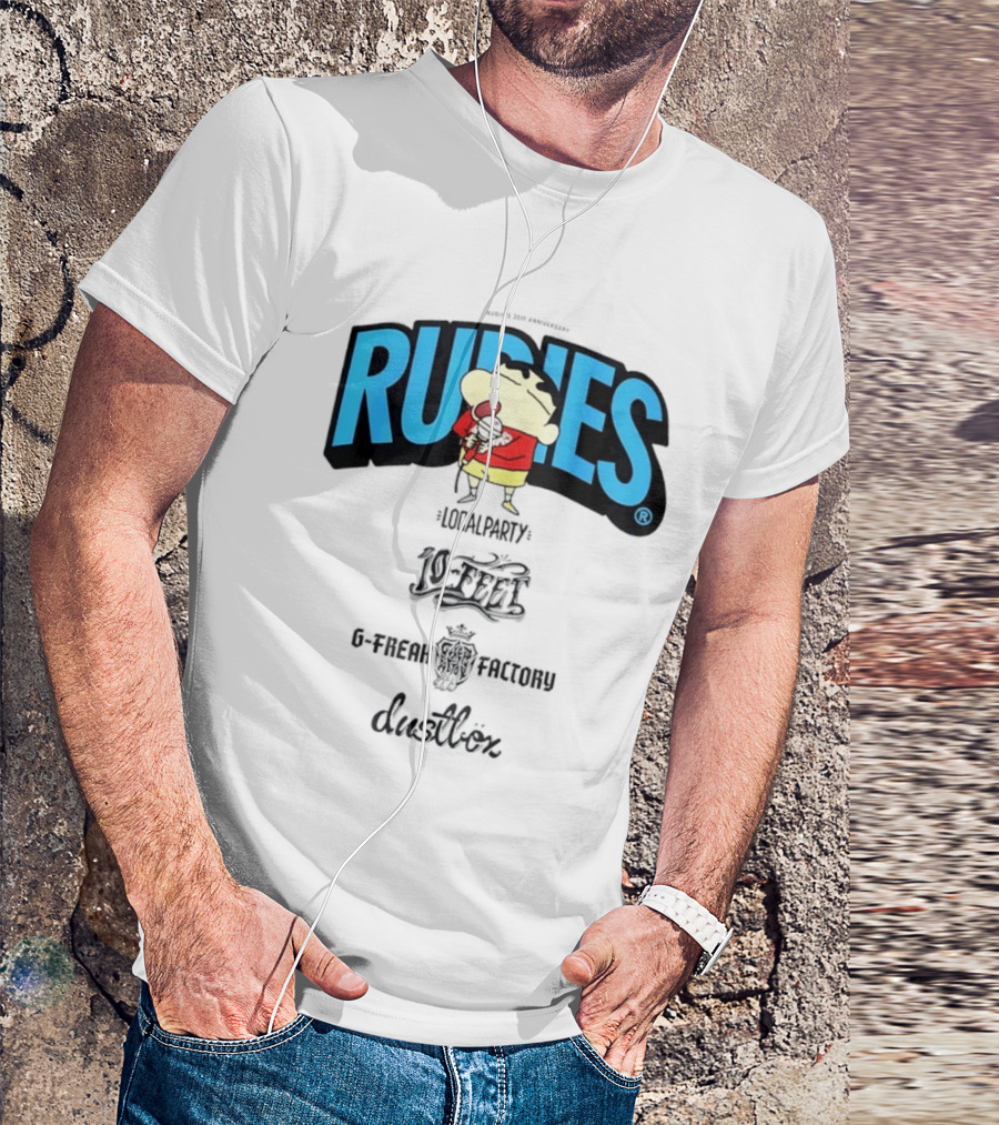 Rudies Crayon Shinchan Local Party B Freak Factory Duettrax Collaboration T-Shirt