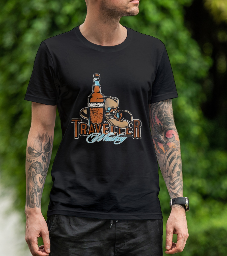 Traveller Whiskey Bottle Hat Chris Stapleton T-Shirt