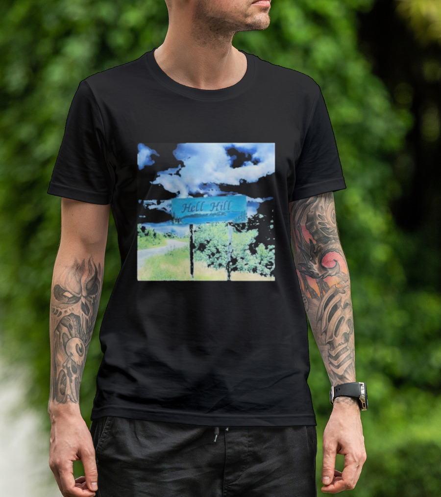 Elita Harkov Hell Hill Scenic Road Sign T-Shirt