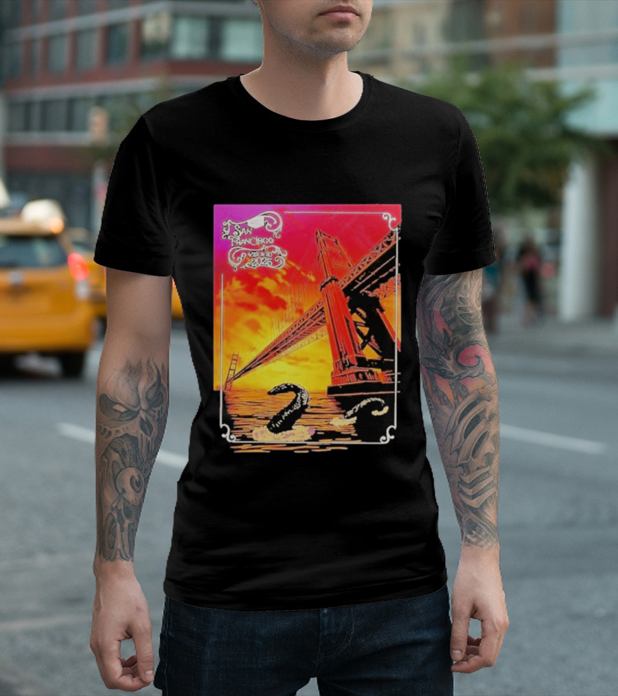 Phish The Spring Tour 2025 Bill Graham Civic Auditorium San Francisco April 22nd 23rdBridge T-Shirt