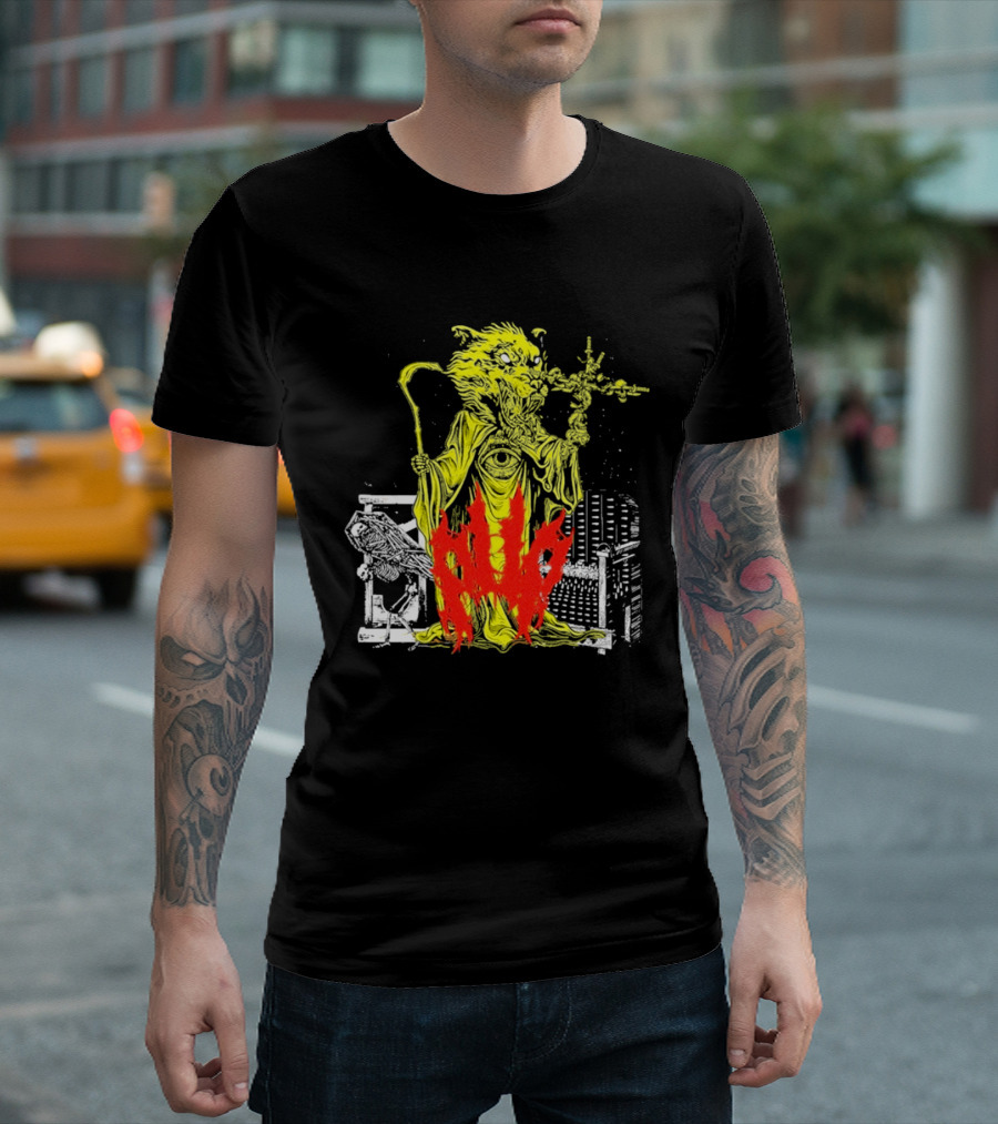 Pup Demon Prince Wizard Staff Fantasy T-Shirt
