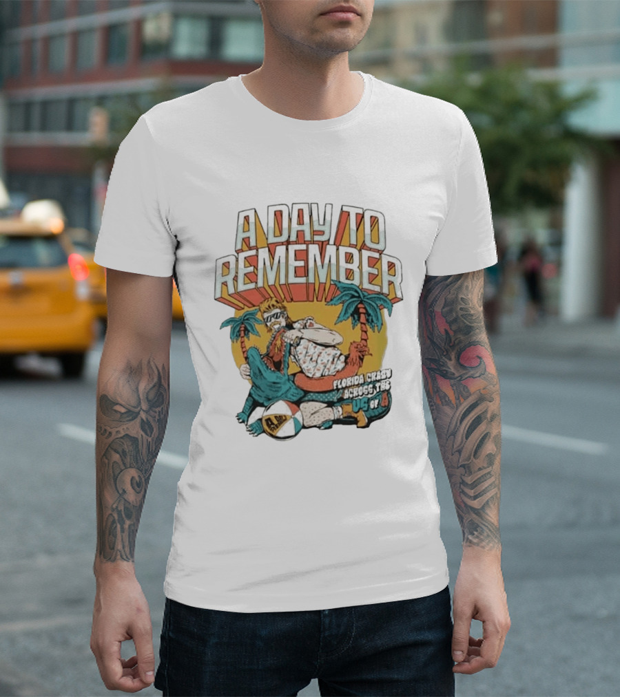 A Day To Remember Florida Crazy Across The US Of A Retro Beach Vibes T-Shirt