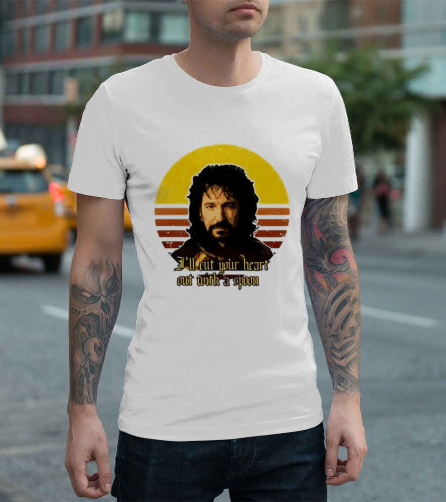 Alan Rickman I'll Cut Your Heart Out With A Spoon T-Shirt