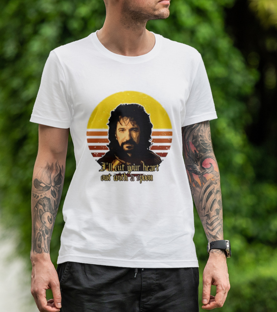 Alan Rickman I'll Cut Your Heart Out With A Spoon T-Shirt