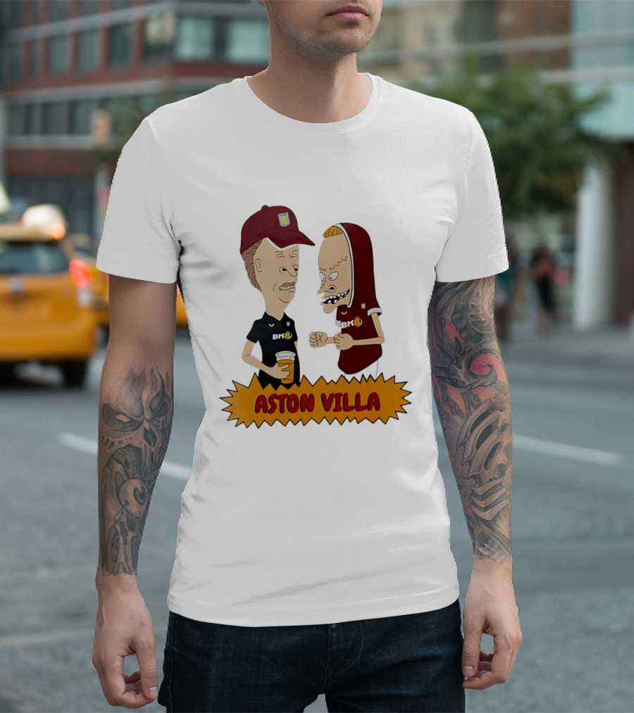 Aston Villa Beavis And Butt Head BK8 T-Shirt