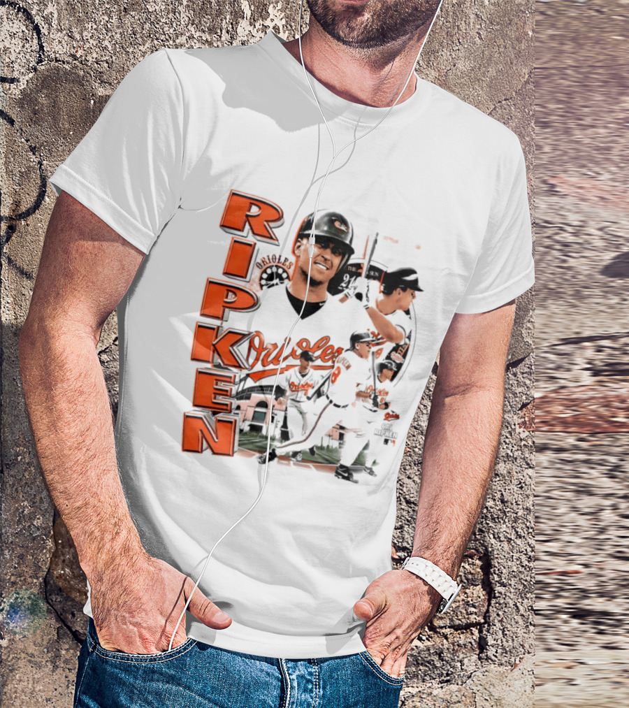Ripken Baltimore Orioles MLB 2026 Collage Baseball Themed Fan Wear T-Shirt