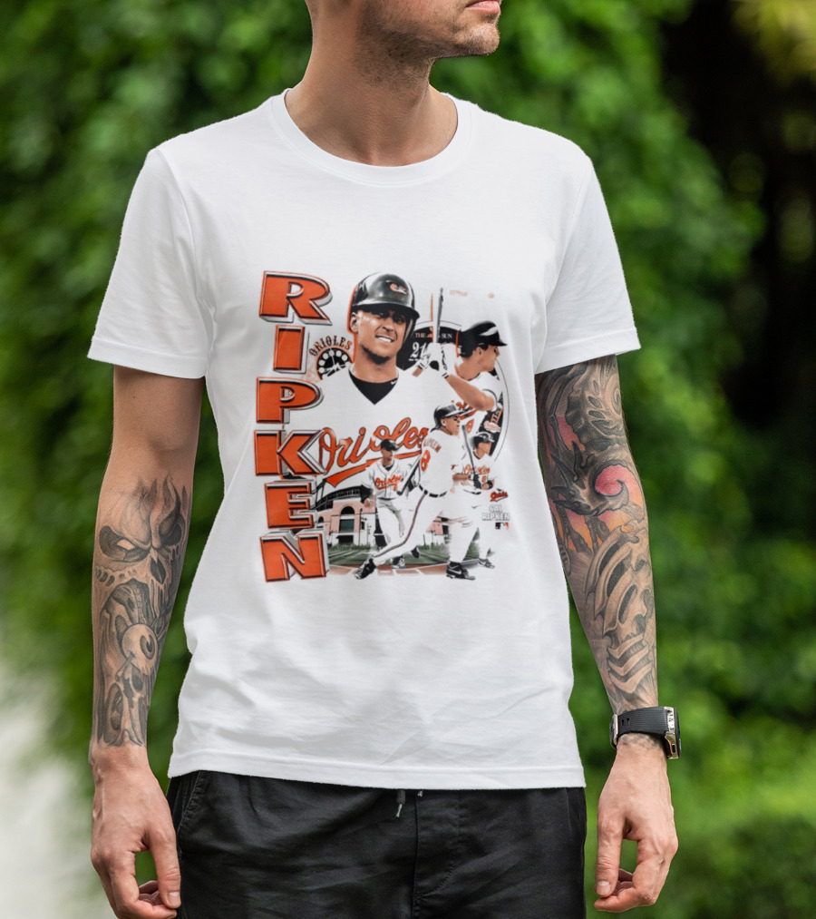Ripken Baltimore Orioles MLB 2026 Collage Baseball Themed Fan Wear T-Shirt