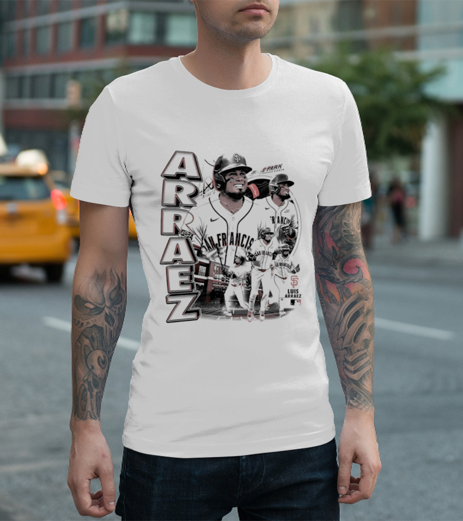 San Francisco Giants Luis Arraez MLB 2026 Collage T-Shirt