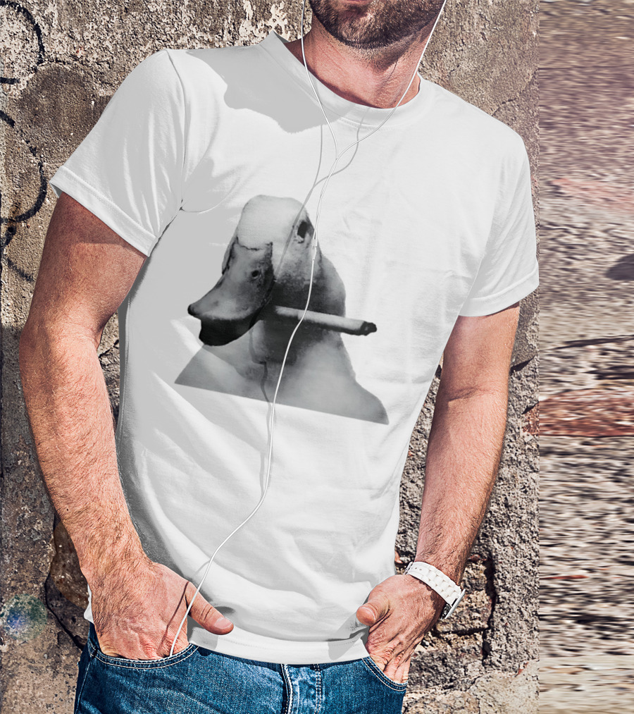Duck With Cigarette Meme Smoking Duck Meme T-Shirt