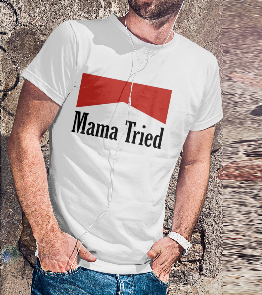 Mama Tried Red Chevron T-Shirt