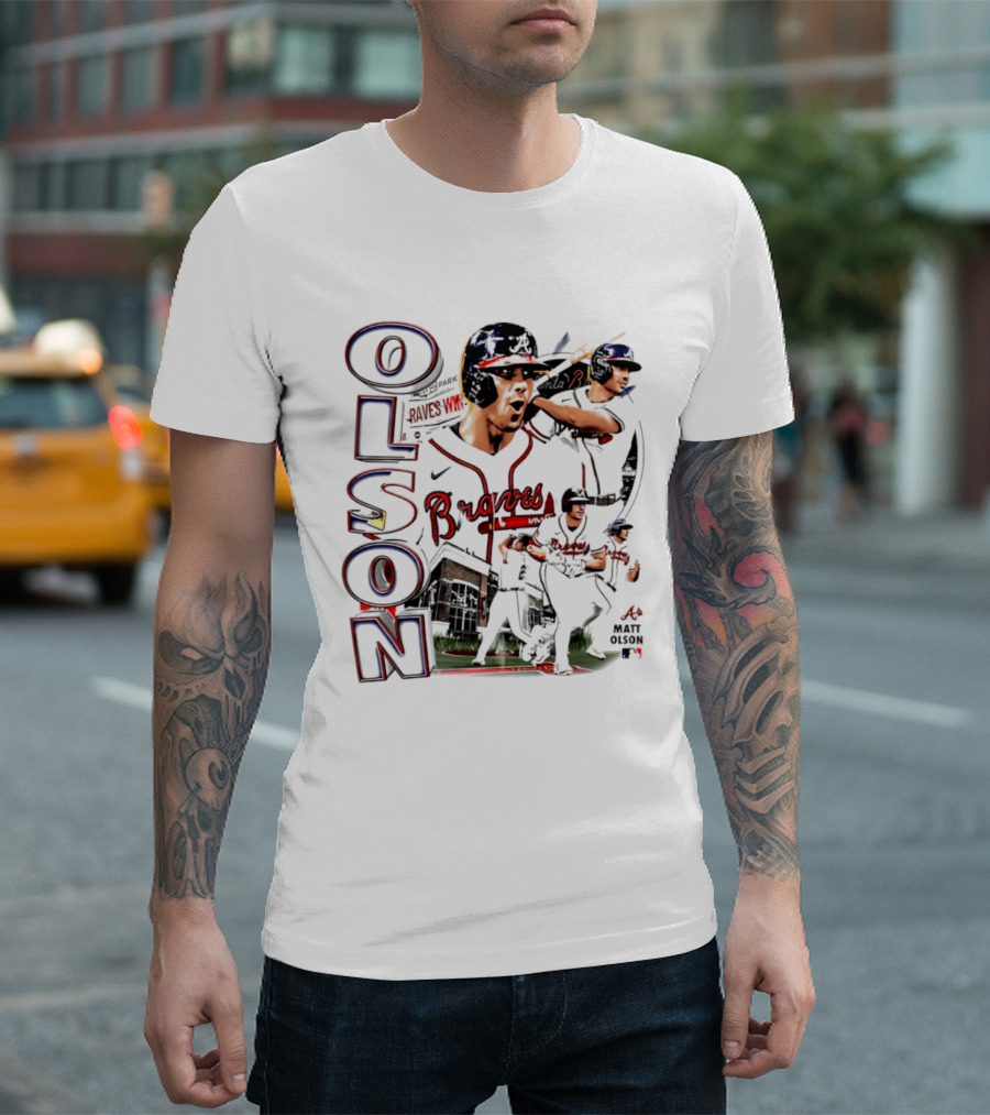 Matt Olson Braves 2026 MLB Collage Nike Swingman T-Shirt