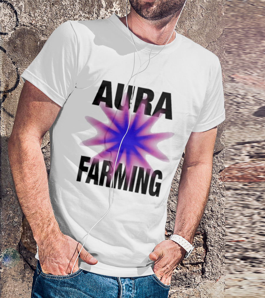 Farming Aura Starburst Energy Visual T-Shirt