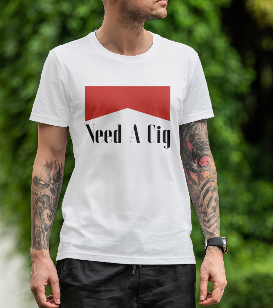Need A Cig Marlboro Red Chevron T-Shirt