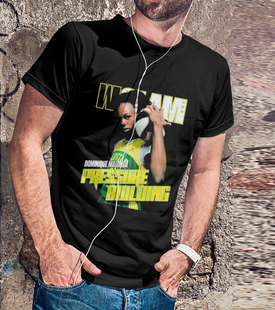 WSLAM Dominique Malonga Pressure Building Seattle Storm T-Shirt