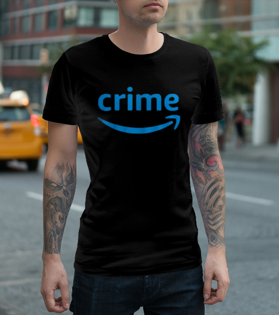 Amazon Prime Crime Parody Oversized T-Shirt