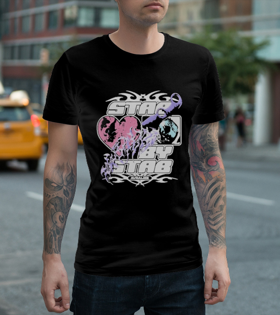 Avralize Stab By Stab Heart And Wrench T-Shirt