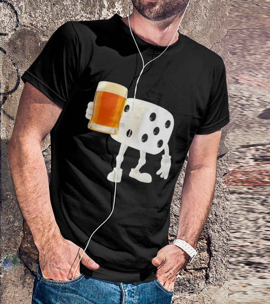 Dice Holding Beer Meme T-Shirt