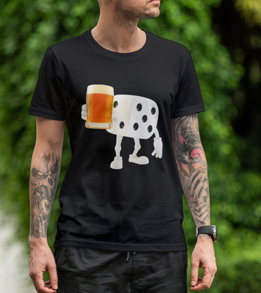 Dice Holding Beer Meme T-Shirt