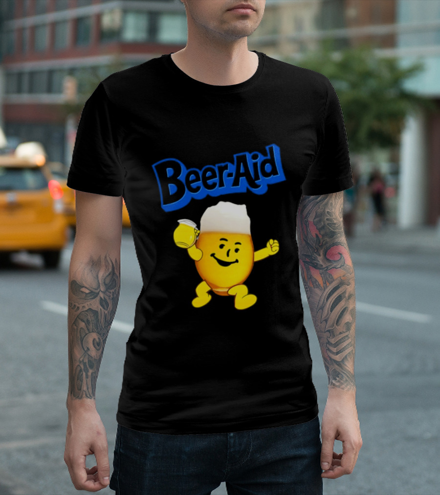 Beer Aid Kool Aid Beer Alcohol Party Humor T-Shirt
