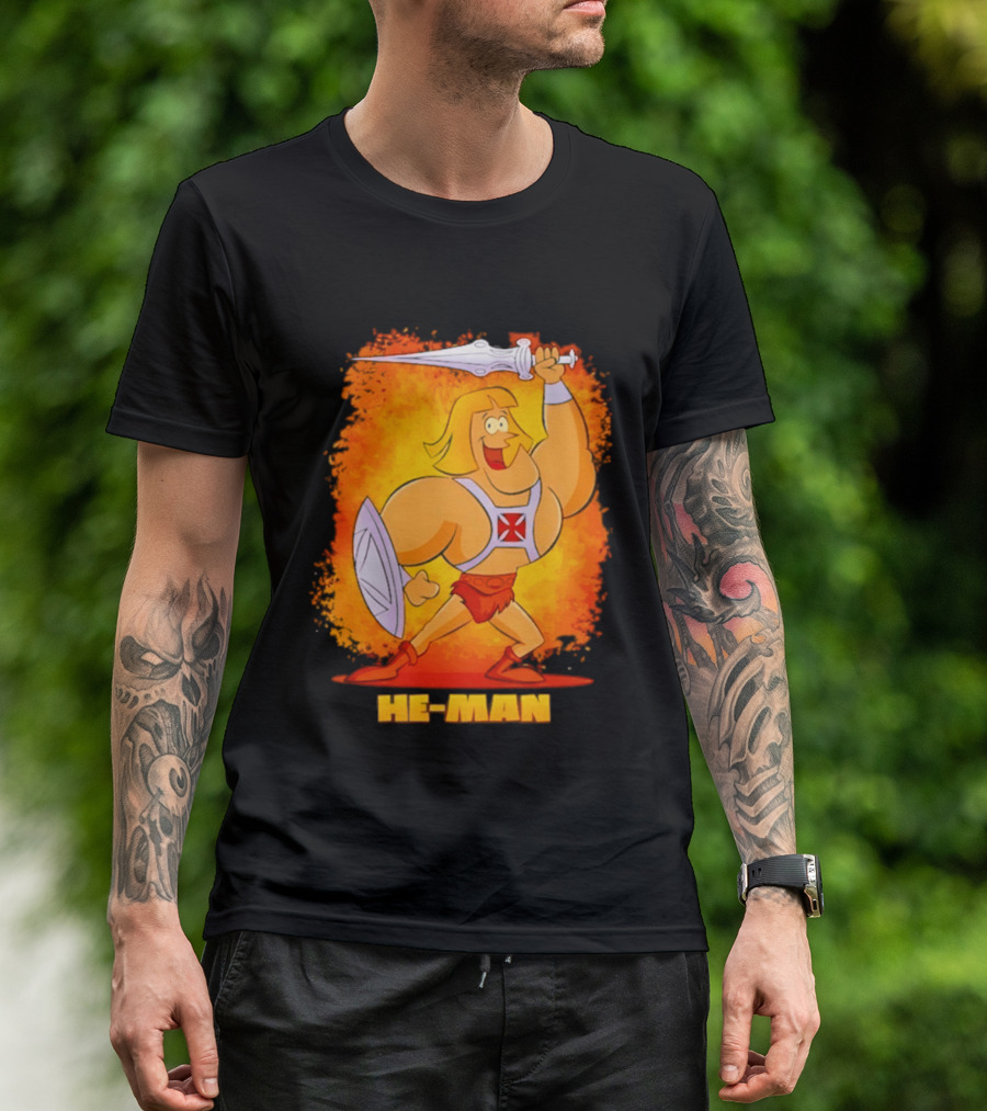He Man Power Sword Masters Of The Universe Retro 80s T-Shirt