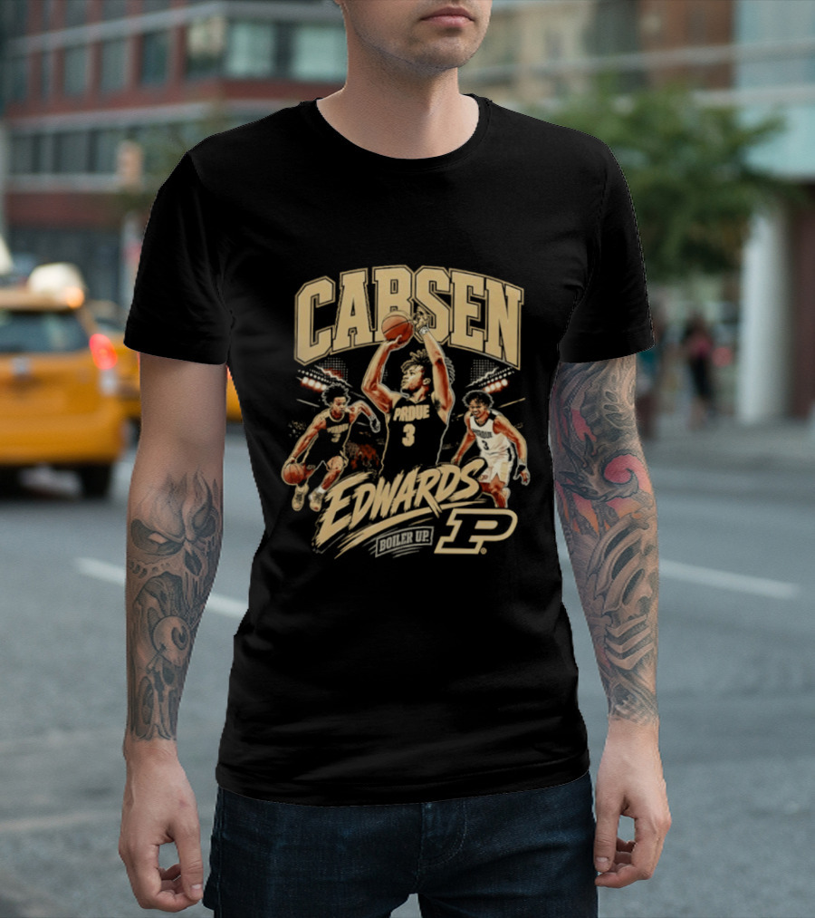 Carsen Edwards Boiler Up Purdue Boilermakers Basketball P Team 3 T-Shirt
