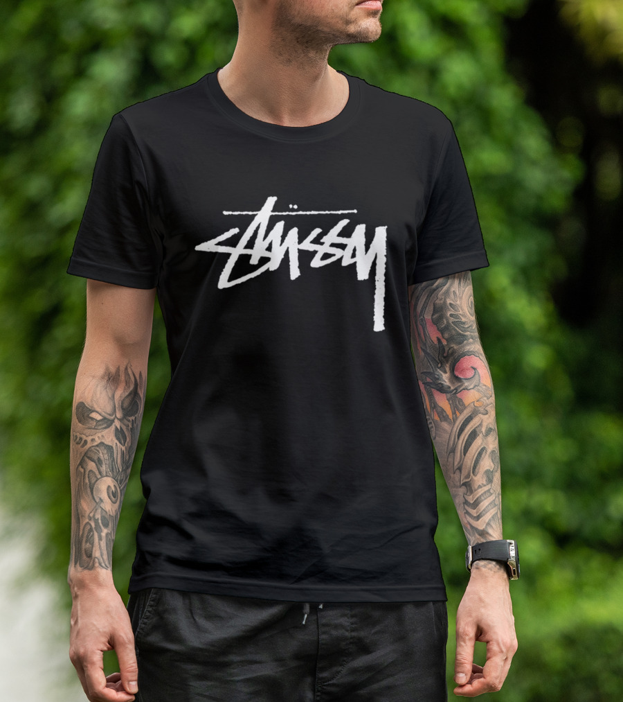 Stussy Yin Yang Pigment Dyed Retro Style Streetwear T-Shirt