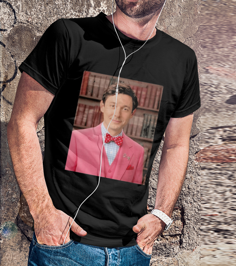 Pinky Herman Jon Ossoff Bow Tie Suit T-Shirt