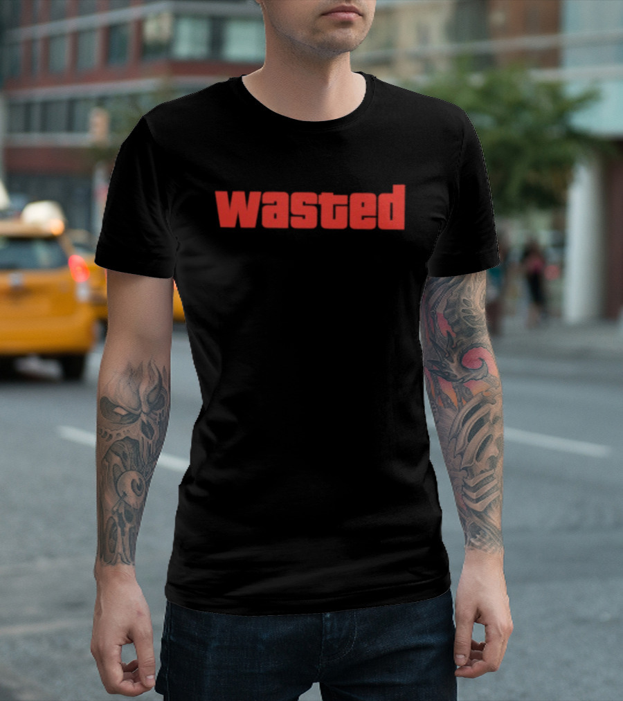 Wasted Grand Theft Auto GTA Video Game T-Shirt