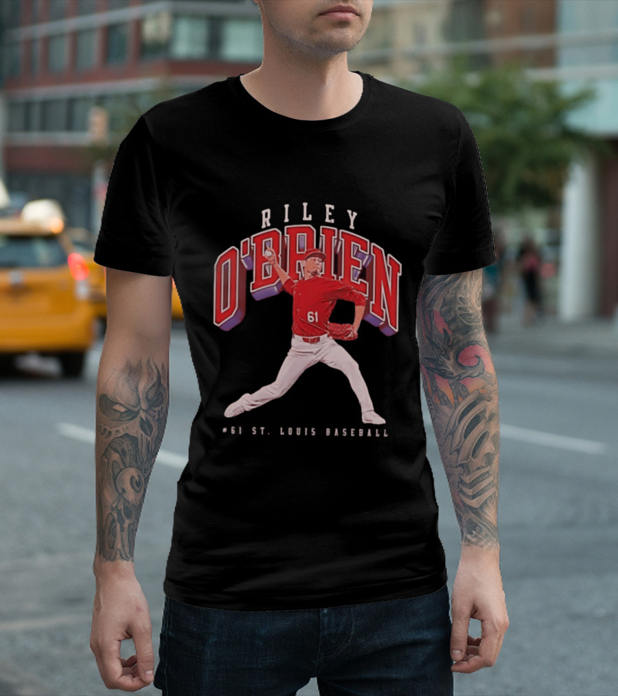 Riley O'Brien 61 Baseball 2026 St. Louis Collegiate T-Shirt