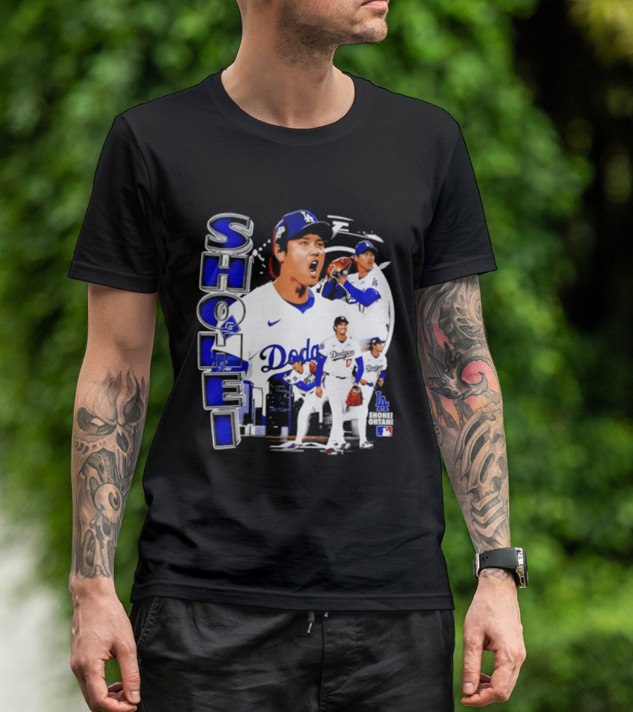 Shohei Ohtani Los Angeles Dodgers MLB 2026 Dodgers Collage T-Shirt