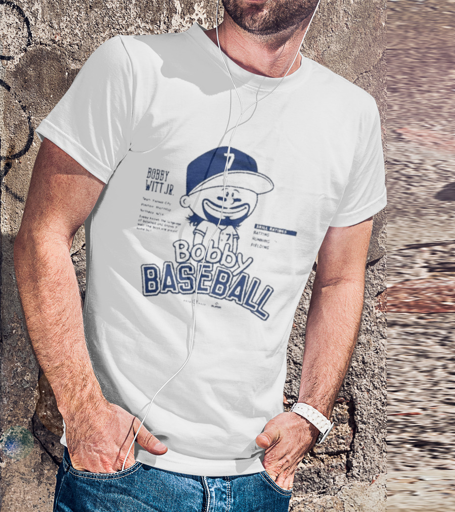 Bobby Witt Jr Bobby Baseball Cartoon T-Shirt
