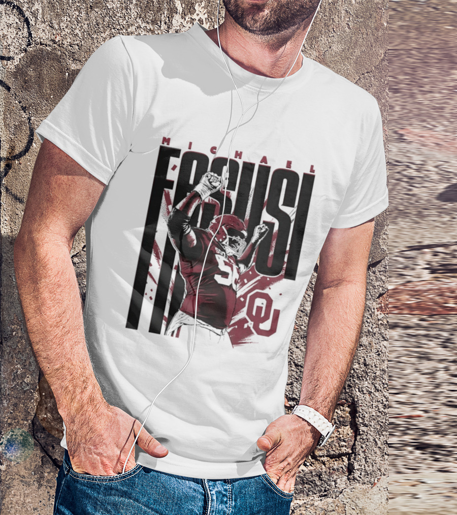 Michael Fasusi Oklahoma Sooners Football NCAA Player OU T-Shirt
