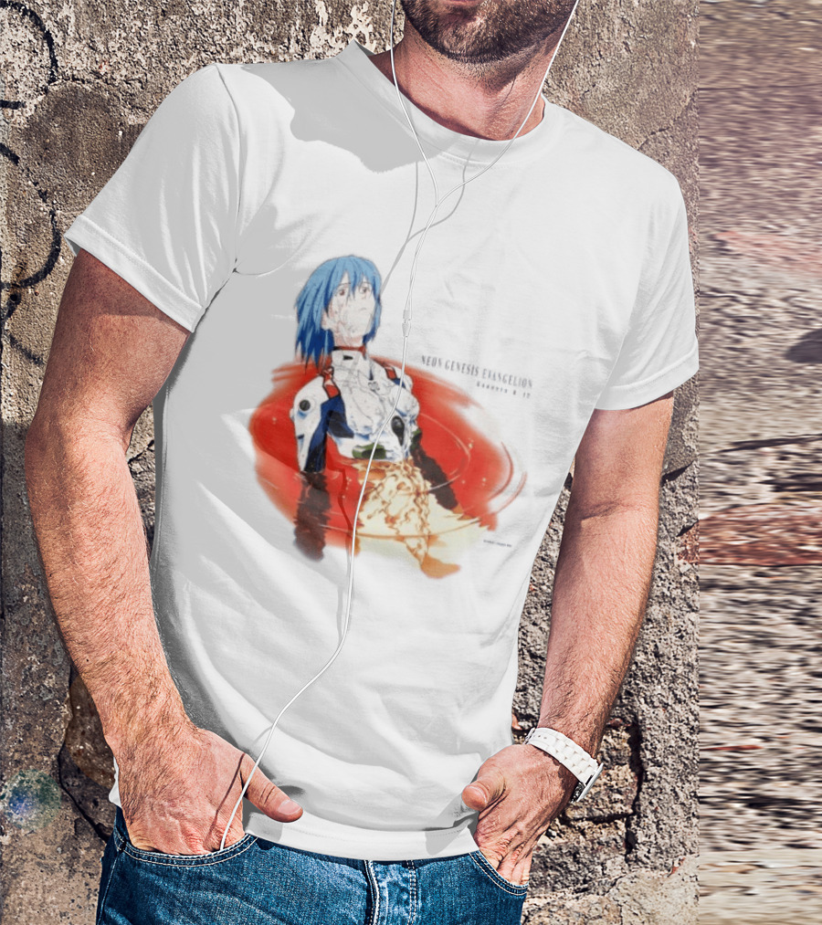 Rei Ayanami Neon Genesis Evangelion Genesis 0 12 Plugsuit Floating Red Liquid Scene T-Shirt